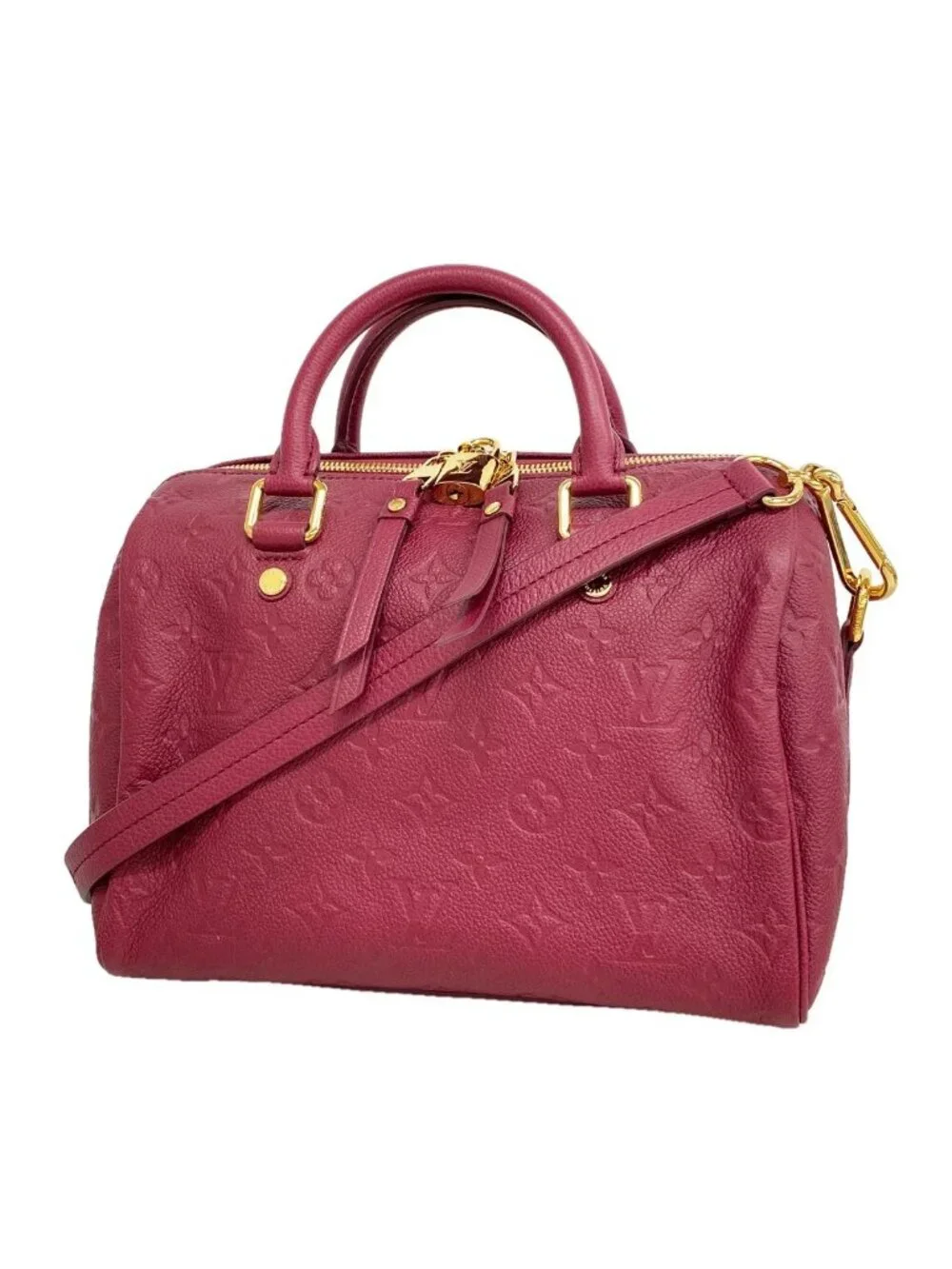 Louis Vuitton Monogram Empreinte Speedy Bandouliere 25 Aurore 2-Way Bag